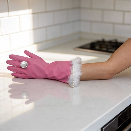 drīzumā.. Trauku mazgāšanas cimdi Pink & Pearly Glam gloves